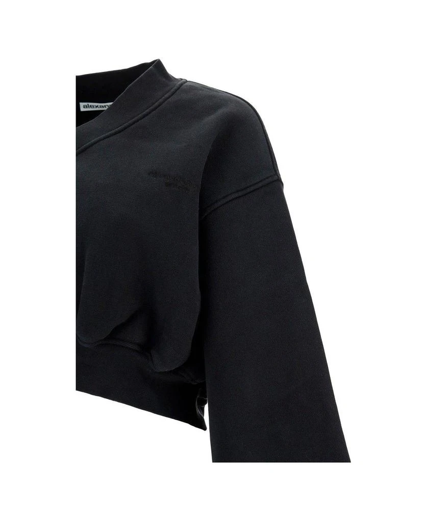 商品Alexander Wang|V-neck Cropped Sweatshirt,价格¥3075,第3张图片详细描述