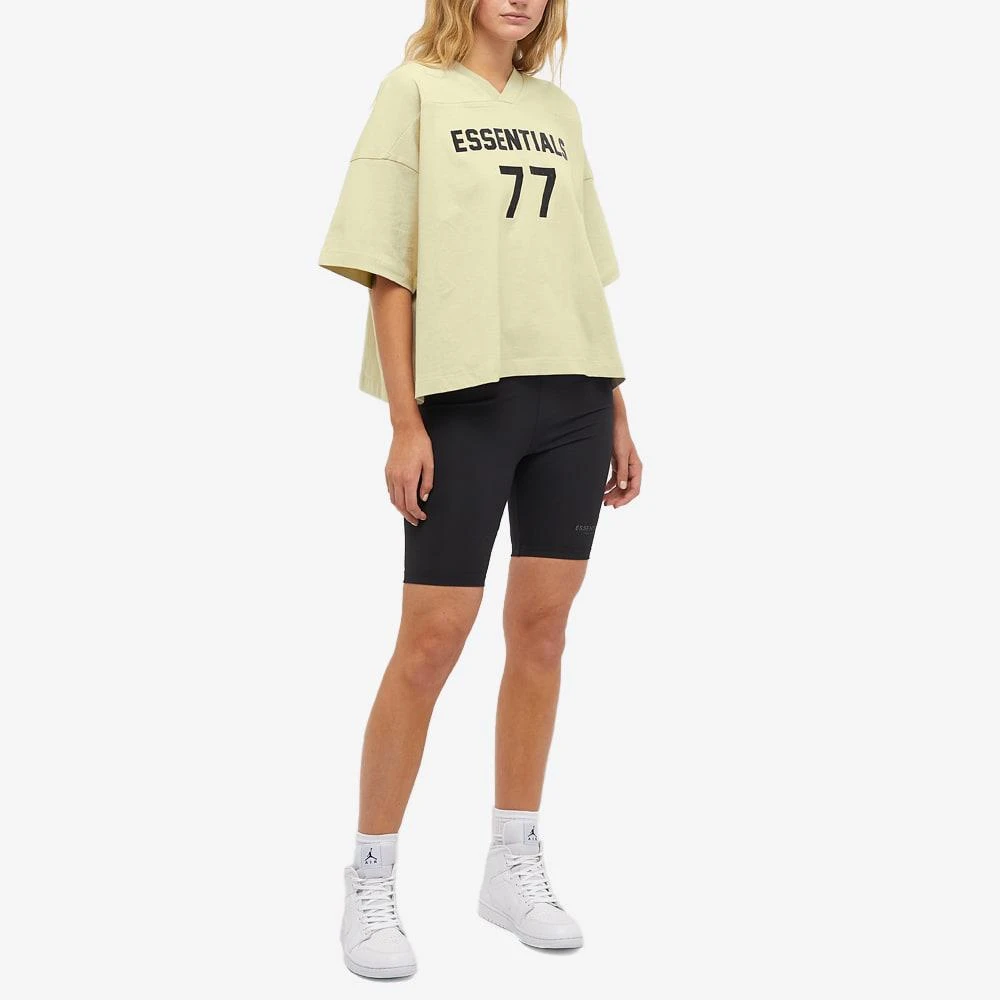 商品Essentials|Fear of God ESSENTIALS Women's Logo Football Tee - Wheat,价格¥445,第4张图片详细描述