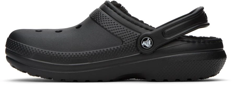 商品Crocs|Black Classic Lined Clogs,价格¥293,第3张图片详细描述