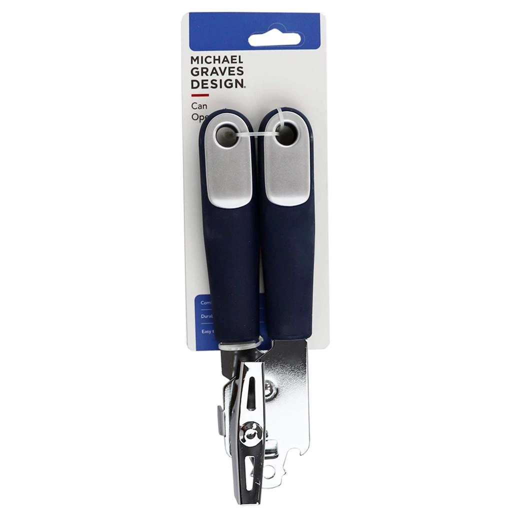 商品Michael Graves Design|Michael Graves Design Comfortable Grip Stainless Steel Can Opener, Indigo,价格¥123,第1张图片