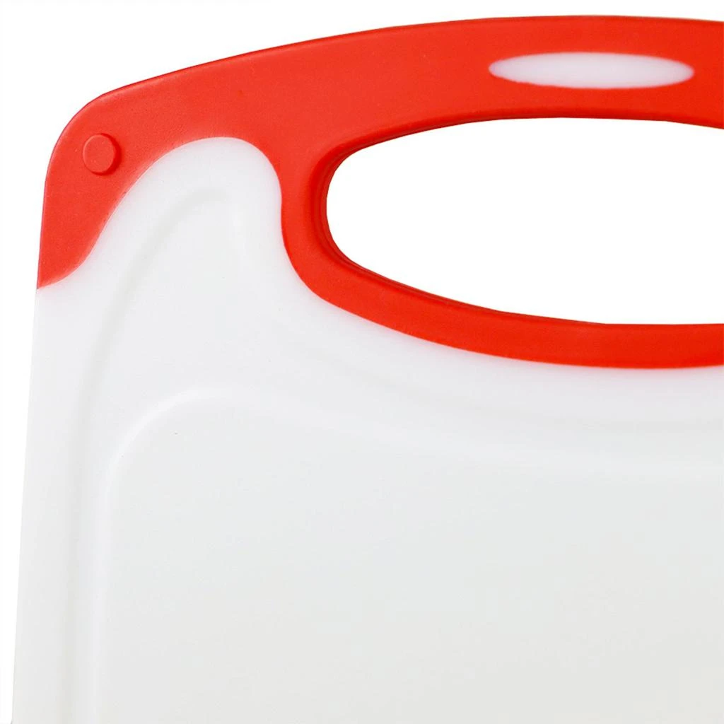 商品Home Basics|Home Basics Non-Slip 3 Piece Plastic Cutting Board with Deep Juice Grooves,价格¥150,第5张图片详细描述