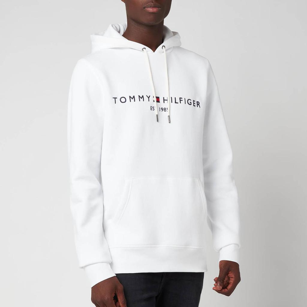 Tommy Hilfiger Men's Logo Hoodie - White商品第1张图片规格展示