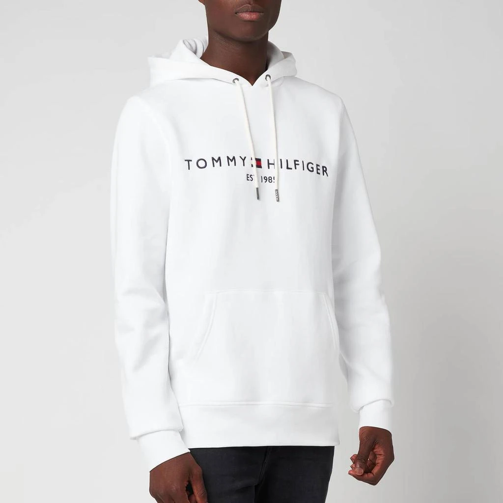 商品Tommy Hilfiger|Tommy Hilfiger Men's Logo Hoodie - White,价格¥1084,第1张图片