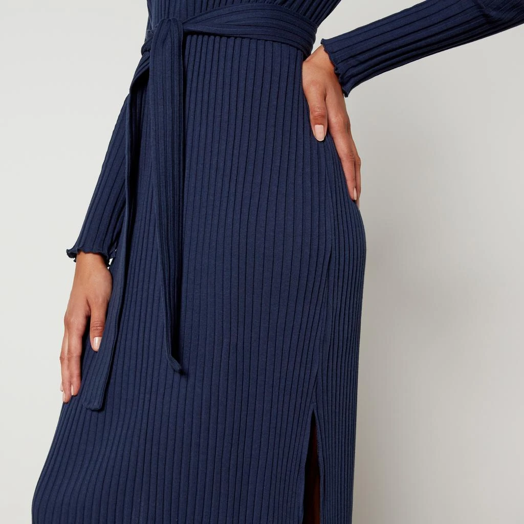 商品A.P.C.|Sandy Ribbed Cotton Midi Dress,价格¥725,第3张图片详细描述