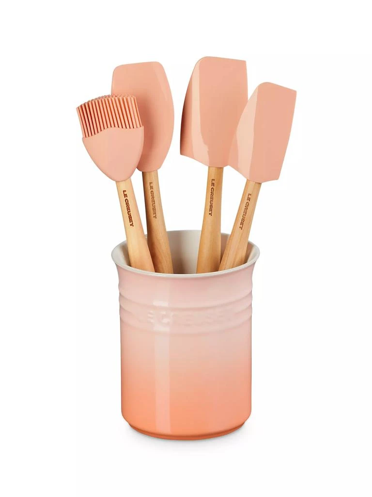 商品Le Creuset|5-Piece Utensil &amp; Stoneware Crock Set,价格¥522,第1张图片