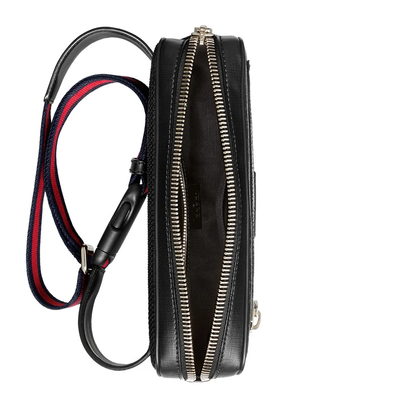 GUCCI/古驰 男士黑色帆布双G腰包 ‎474293 K9RRN 1095 商品