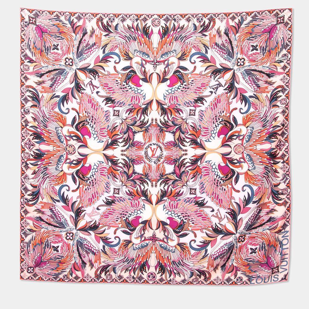 商品[二手商品] Louis Vuitton|Louis Vuitton Pink Angels Silk Square Scarf,价格¥3306,第1张图片