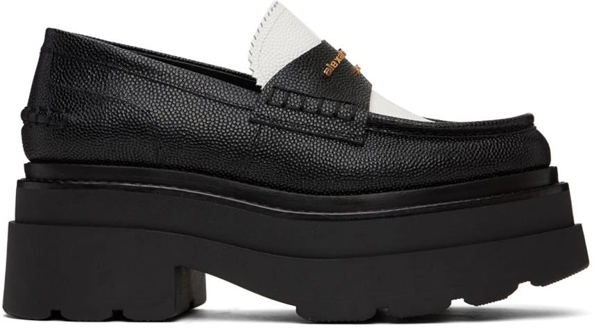 商品Alexander Wang|Black & White Carter Loafers,价格¥2582,第1张图片