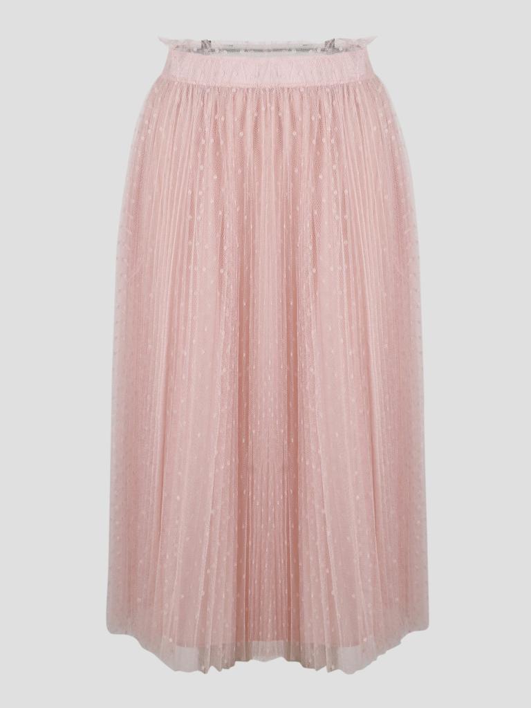 RED Valentino Pleated Point D Esprit Tulle Skirt商品第1张图片规格展示