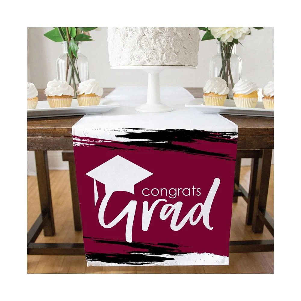 商品Big Dot of Happiness|Maroon Grad - Best is Yet to Come Grad Party Decor Cloth Table Runner 13 x 70 in,价格¥164,第3张图片详细描述