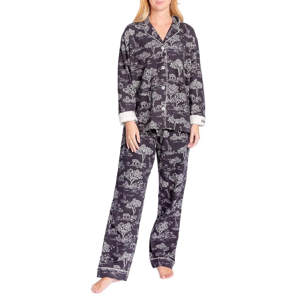 商品P.J. Salvage|PJ Salvage RZ8FLPJ Women's Cotton Flannel Pajama Set,价格¥267,第1张图片