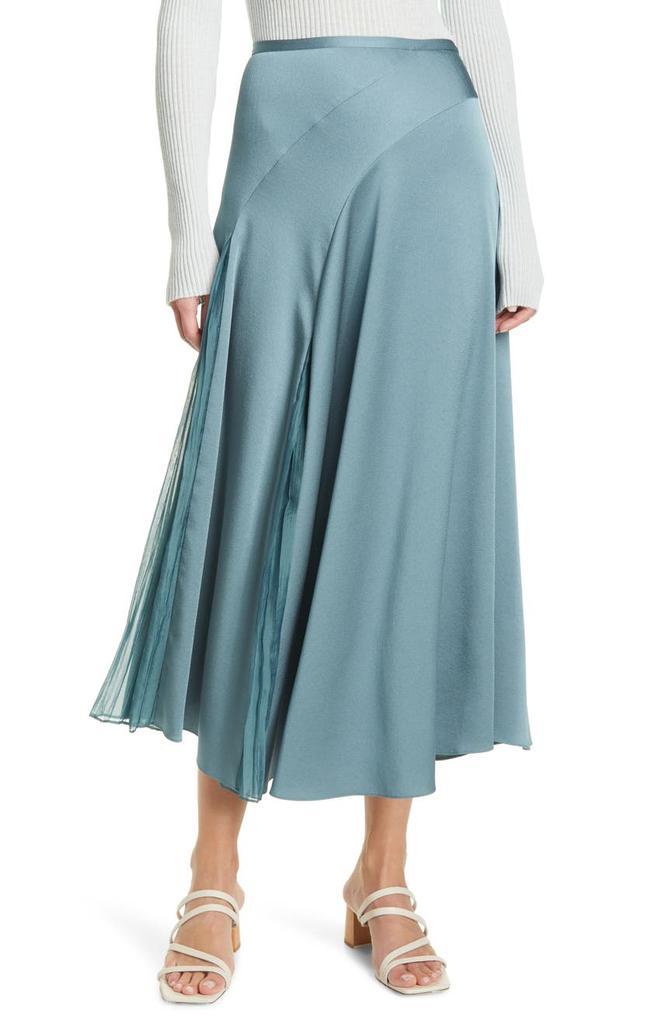 商品Vince|Mixed Media Panel Asymmetrical Skirt,价格¥938,第3张图片详细描述