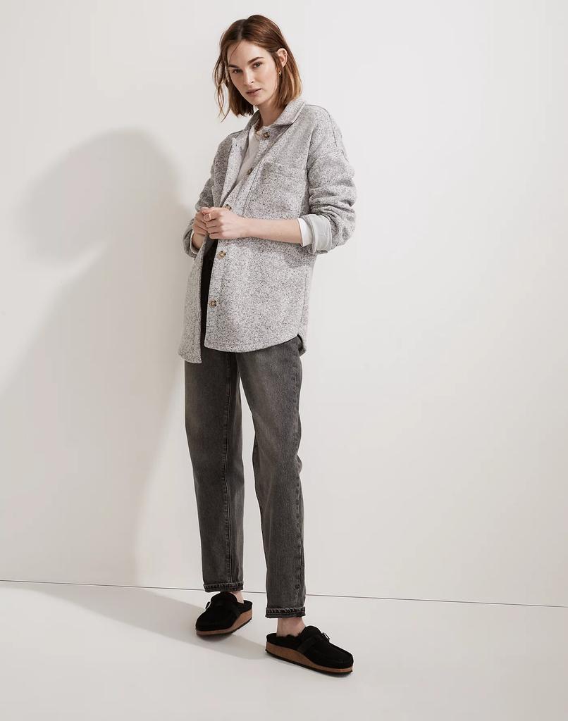 商品Madewell|MWL (Re)sourced Sweater Fleece Shirt-Jacket,价格¥538,第4张图片详细描述