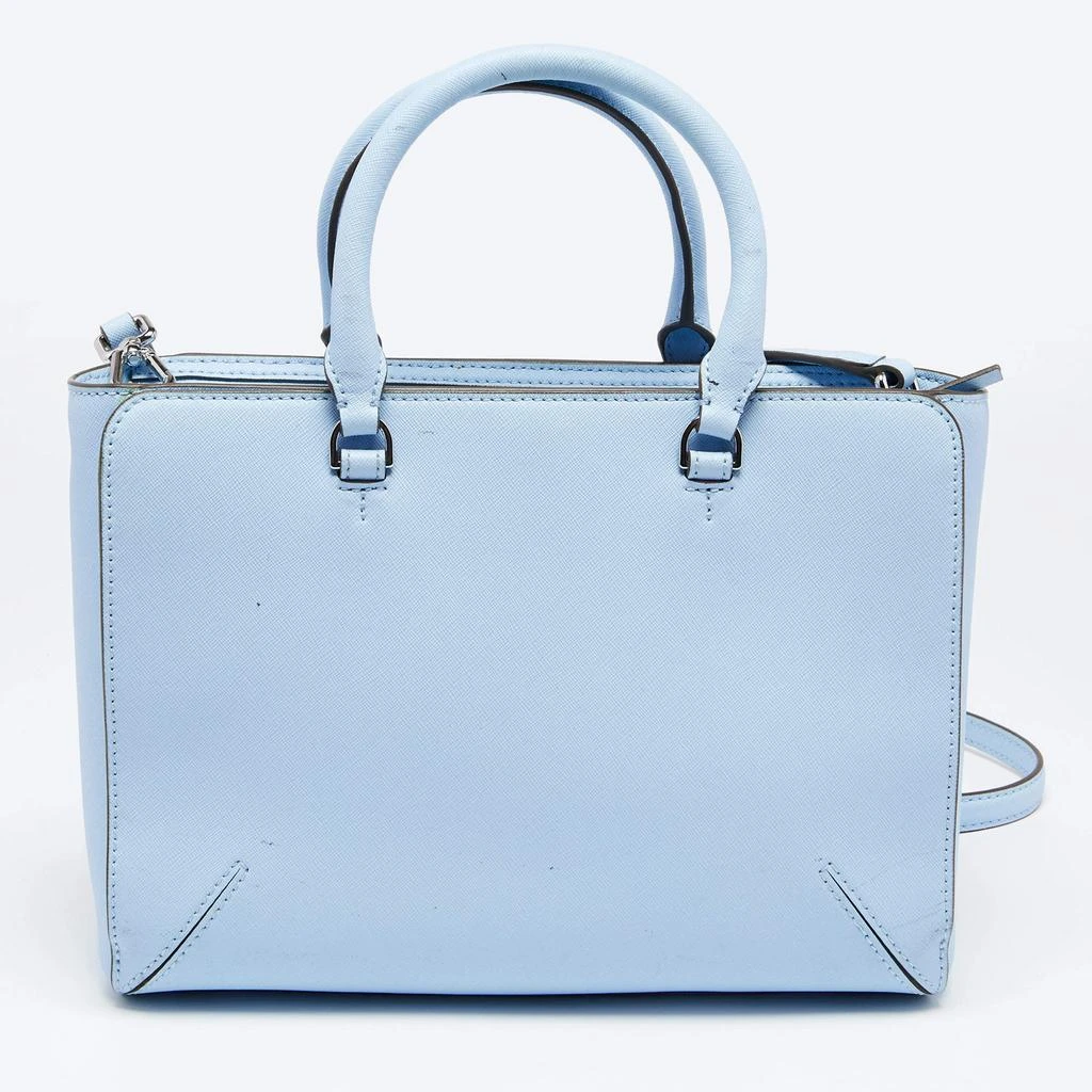 商品[二手商品] Tory Burch|Tory Burch Blue Leather Robinson Tote,价格¥937,第4张图片详细描述