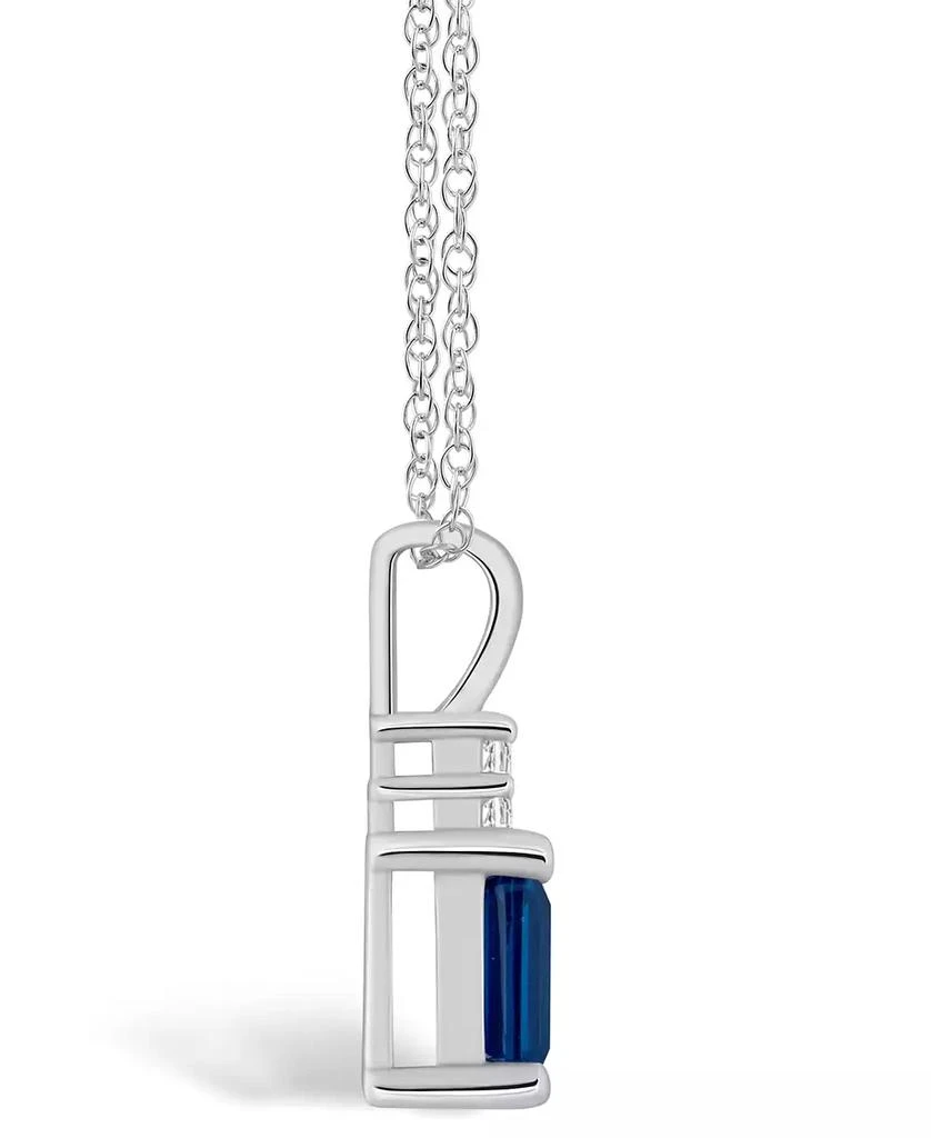 商品Macy's|Sapphire (3/4 Ct. t.w.) and Diamond Accent Pendant Necklace,价格¥5889,第3张图片详细描述