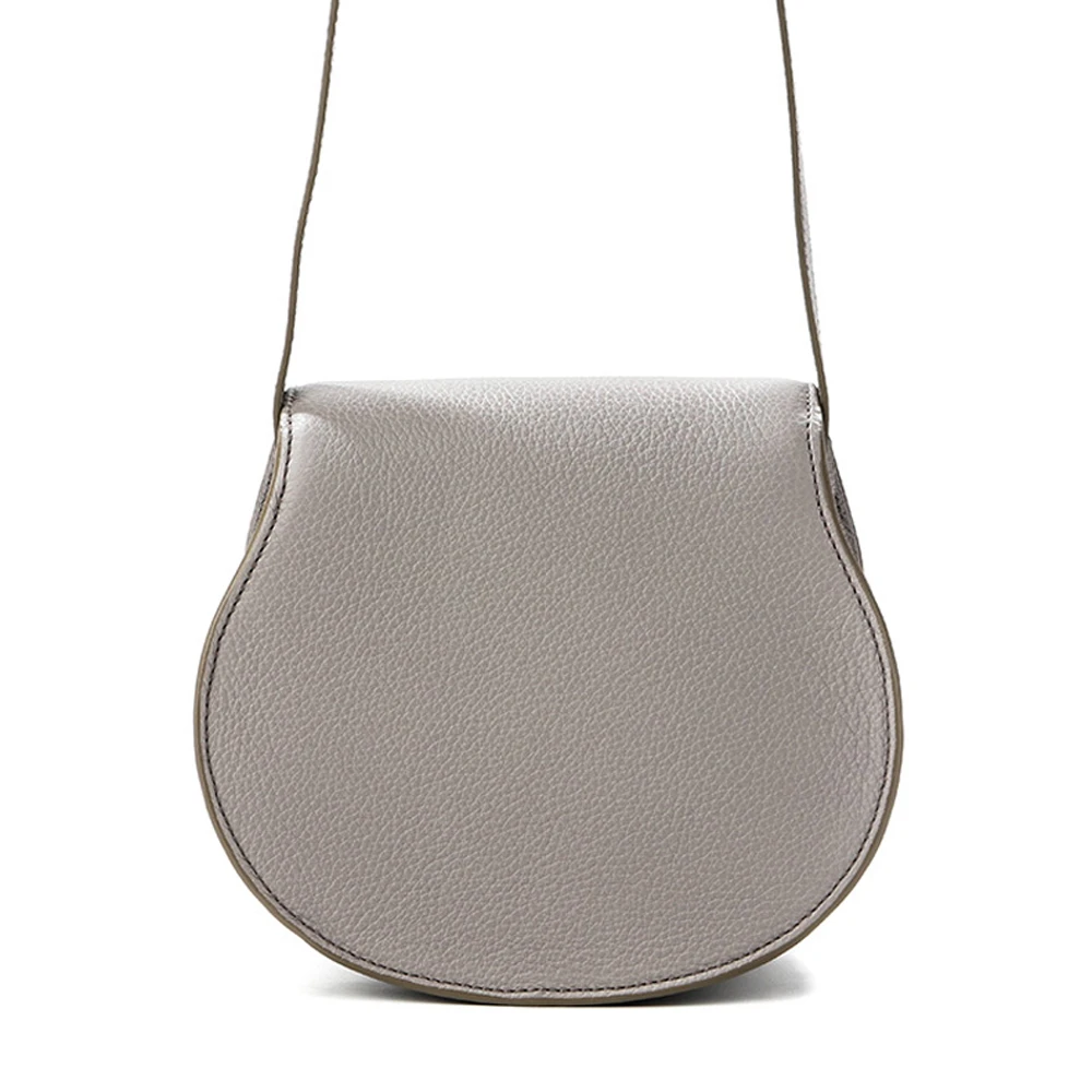 CHLOE' 女士灰色迷你皮革马鞍包 C21AS680-F01-053 商品
