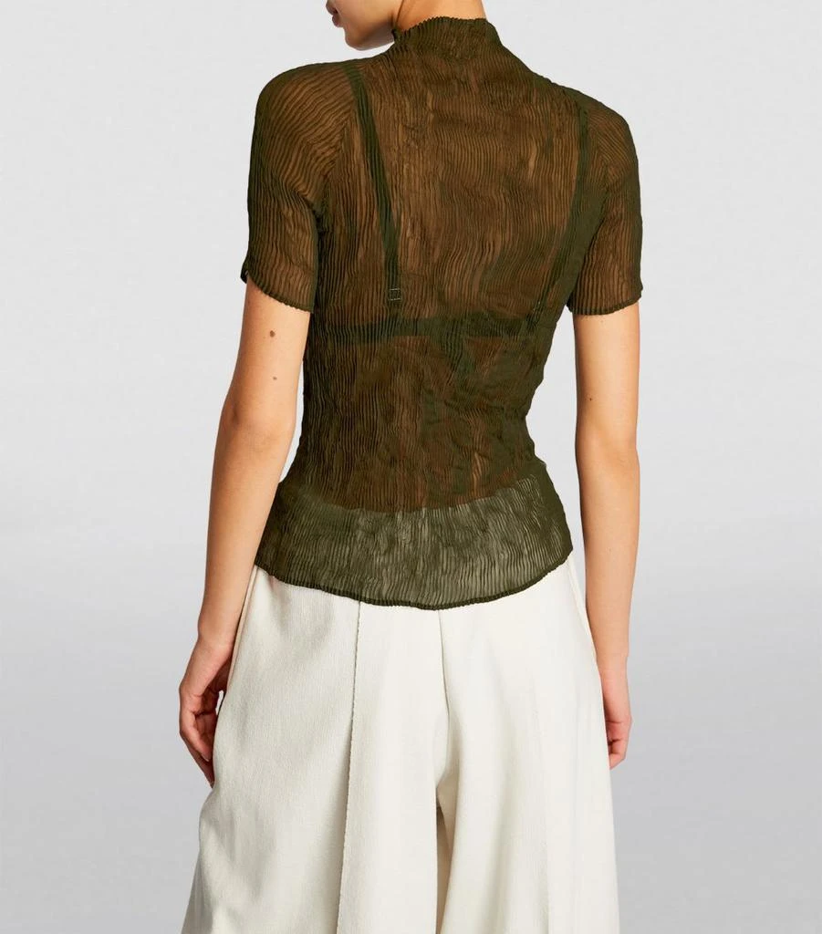 商品Issey Miyake|Chiffon Twist Sheer Top,价格¥3114,第4张图片详细描述