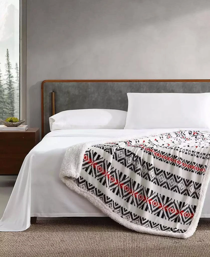 商品Eddie Bauer|Mountain Village Ultra Soft Plush Fleece Reversible Throw, 60" x 50",价格¥241,第1张图片