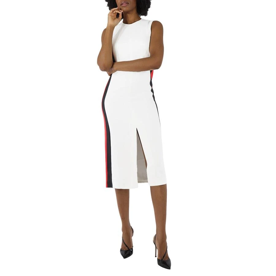 商品Burberry|Ladies White Roundneck Sleevless Dress,价格¥1476,第1张图片