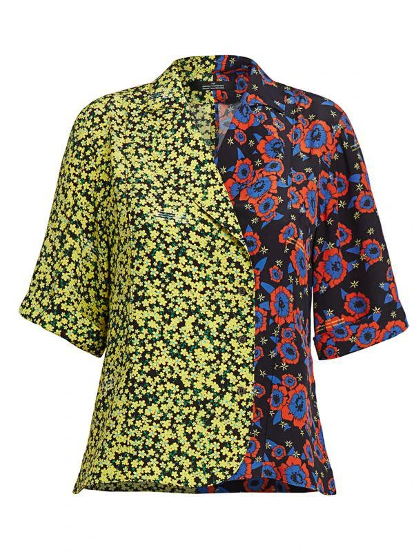 商品Rokh|Hawaiian Mixed Print Bowling Shirt,价格¥997,第5张图片详细描述