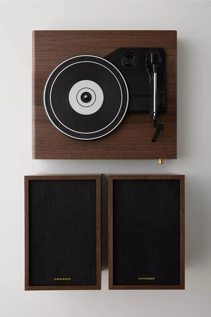 商品Crosley|Crosley Alto Record Player & Speakers Shelf System,价格¥1098,第5张图片详细描述
