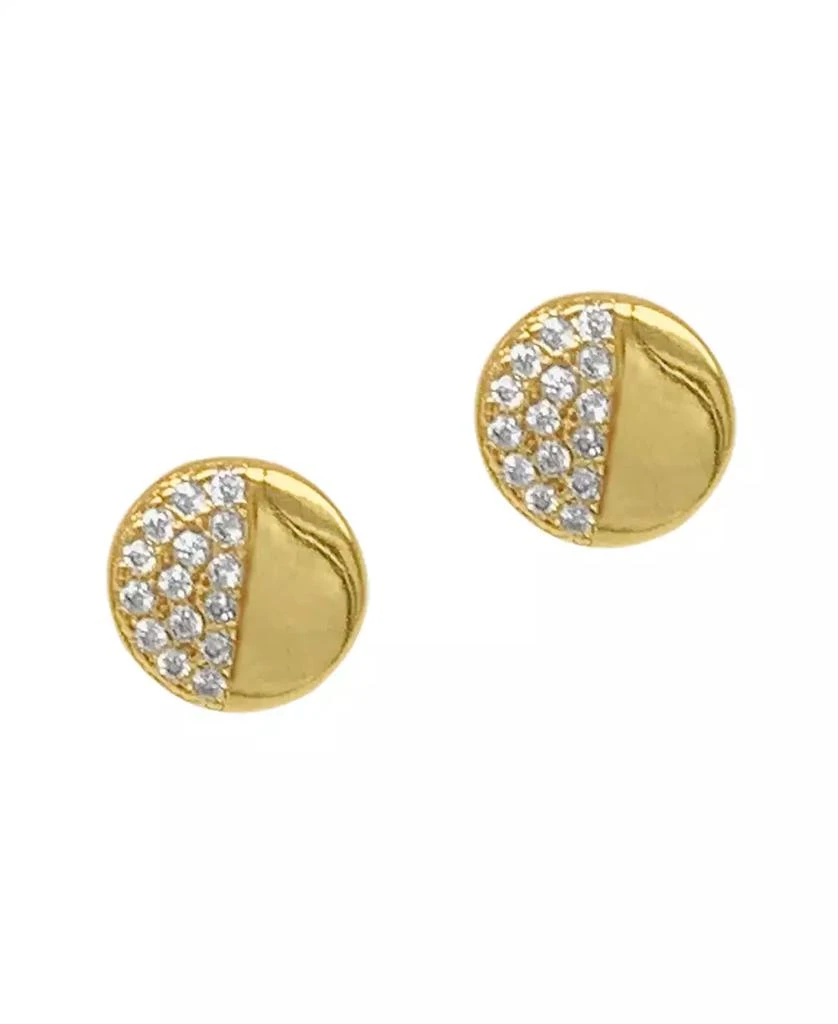 商品ADORNIA|Half Disc Studs Earrings,价格¥164,第1张图片