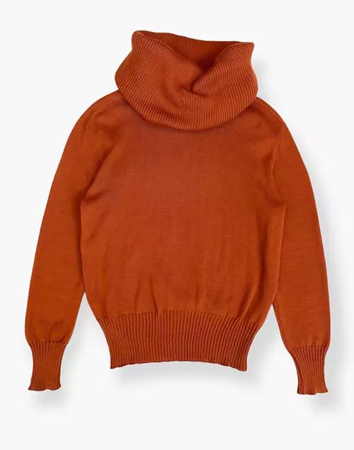 BusyLadyBaca & The Goods 1980s Vintage Rust Mondi Jumbo Turtleneck Sweater商品第4张图片规格展示