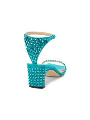 商品Sergio Rossi|Embellished Suede Sandals,价格¥1166,第3张图片详细描述