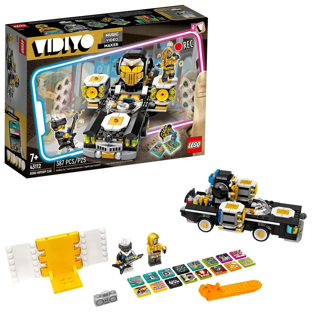 商品LEGO|LEGO VIDIYO Robo Hiphop Car 43112 Building Kit Toy, Inspire Kids to Direct and Star in Their Own Music Videos; New 2021 (387 Pieces),价格¥215,第1张图片