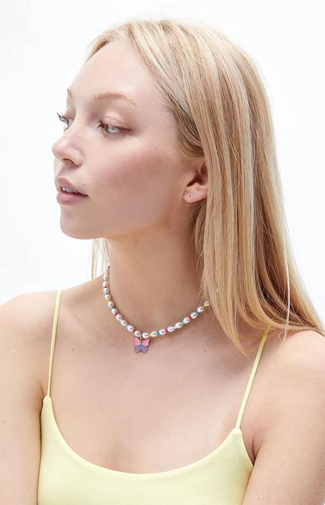 商品LA Hearts|Butterfly Pearl Necklace,价格¥64,第1张图片