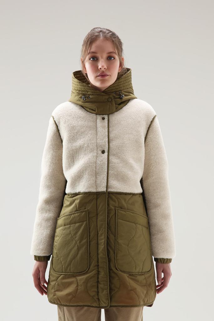 商品Woolrich|Alba Parka in Crinkle Nylon and Sherpa,价格¥3377,第1张图片