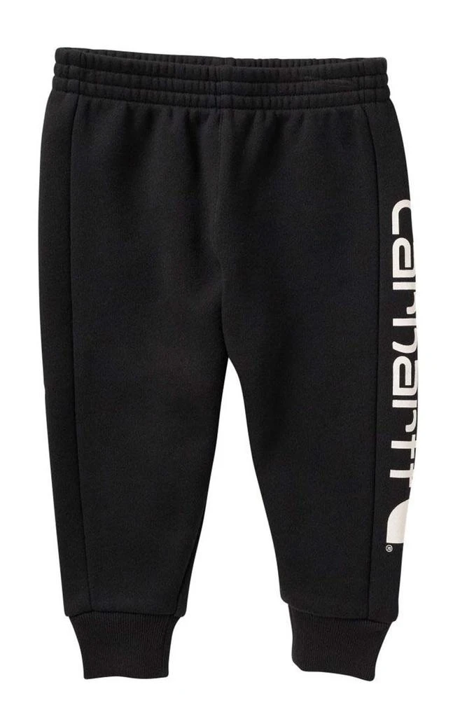 商品Carhartt|(CK8412) Elastic Waistband Logo Fleece Sweatpant - Caviar Black,价格¥178,第2张图片详细描述