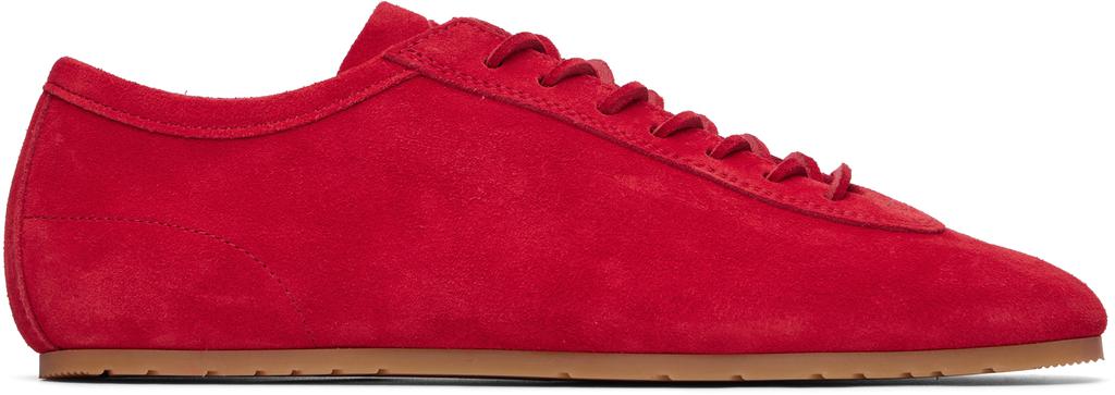Red Suede Sneakers image 2
