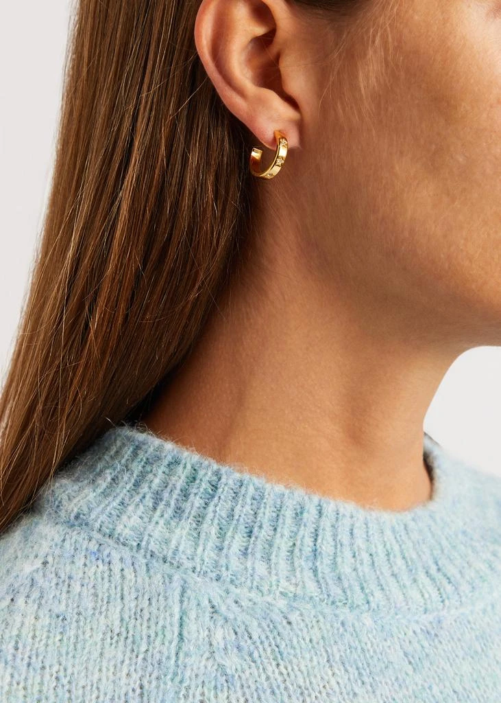 商品Kate Spade|Set In Stone Stars gold-plated hoop earrings ,价格¥910,第2张图片详细描述