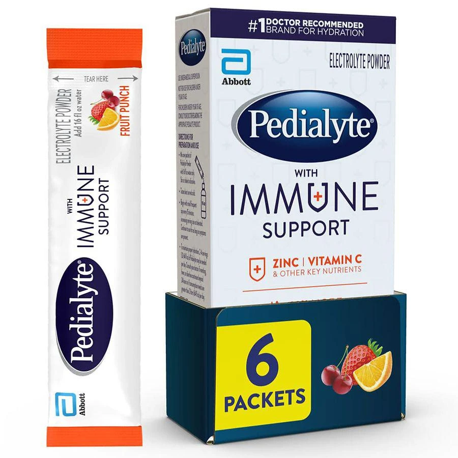 商品Pedialyte|With Immune Support Electrolyte Powder,价格¥111,第1张图片