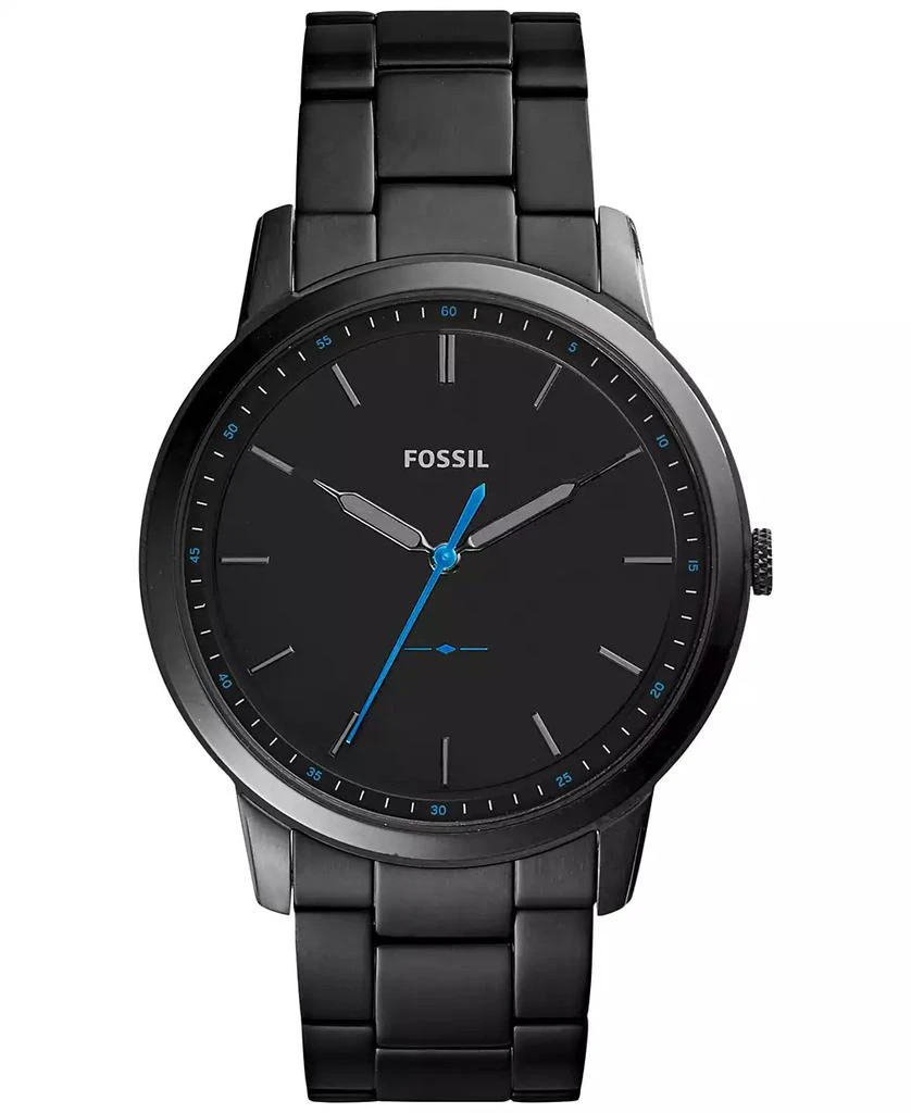 商品Fossil|Men's The Minimalist Black Stainless Steel Bracelet Watch 44mm FS5308,价格¥1122,第1张图片