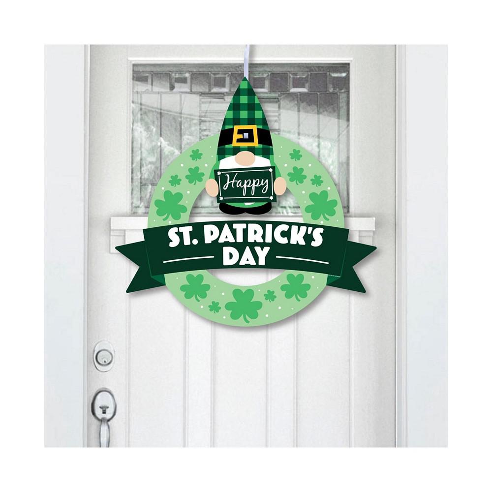 Irish Gnomes - Outdoor St. Patrick's Day Party Decor - Front Door Wreath商品第1张图片规格展示