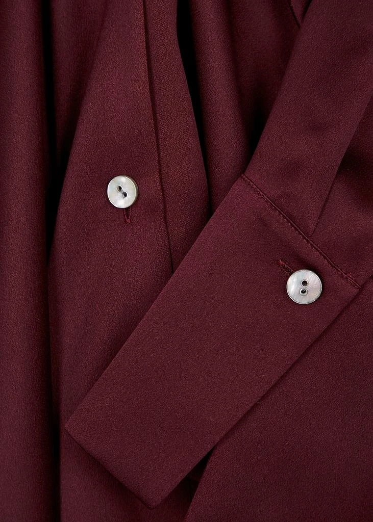 商品Vince|Burgundy silk-satin shirt,价格¥1860,第5张图片详细描述