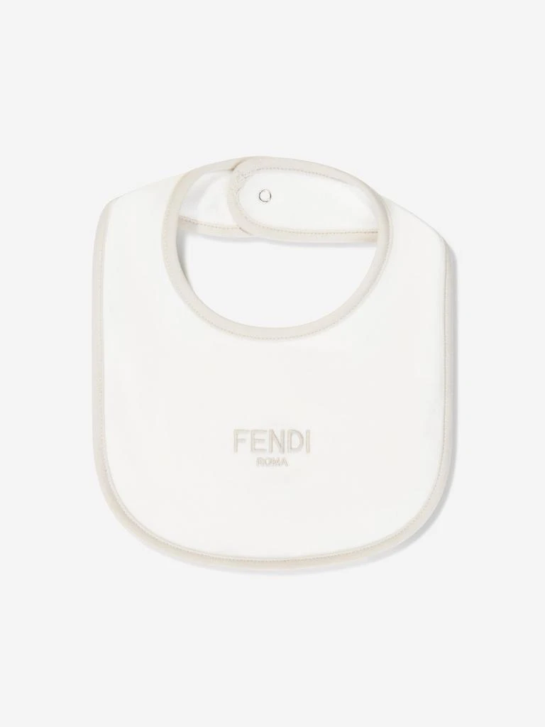 商品Fendi|Fendi Baby Logo Babygrow Gift Set in Beige,价格¥3562,第4张图片详细描述