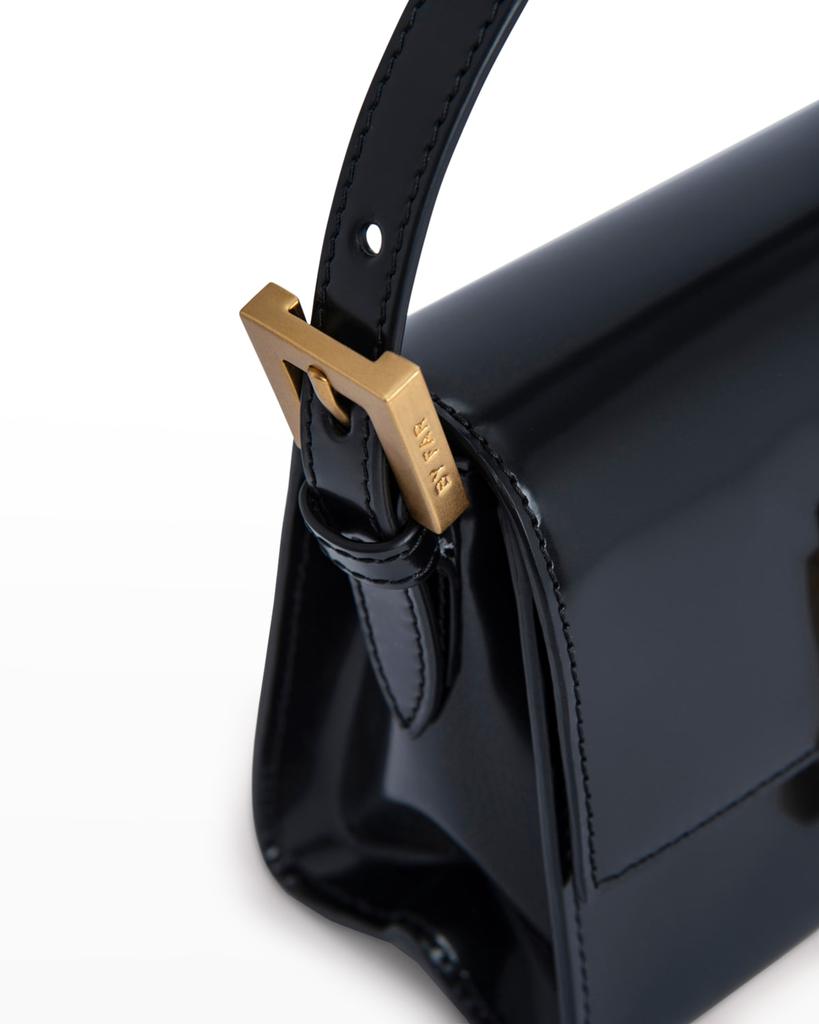 Fran Semi Patent Leather Satchel Bag商品第5张图片规格展示