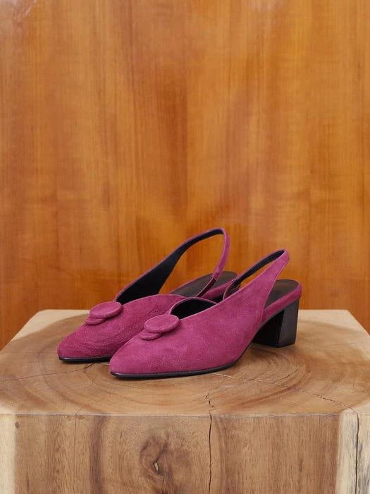 商品FEBRUARY SECOND|Double Button Sling Back True Red,价格¥1715,第1张图片