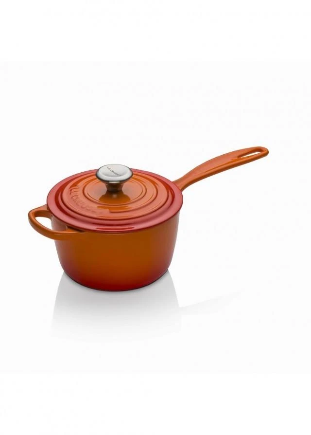 商品Le Creuset|Signature cast iron saucepan 20cm volcanic,价格¥2108,第1张图片