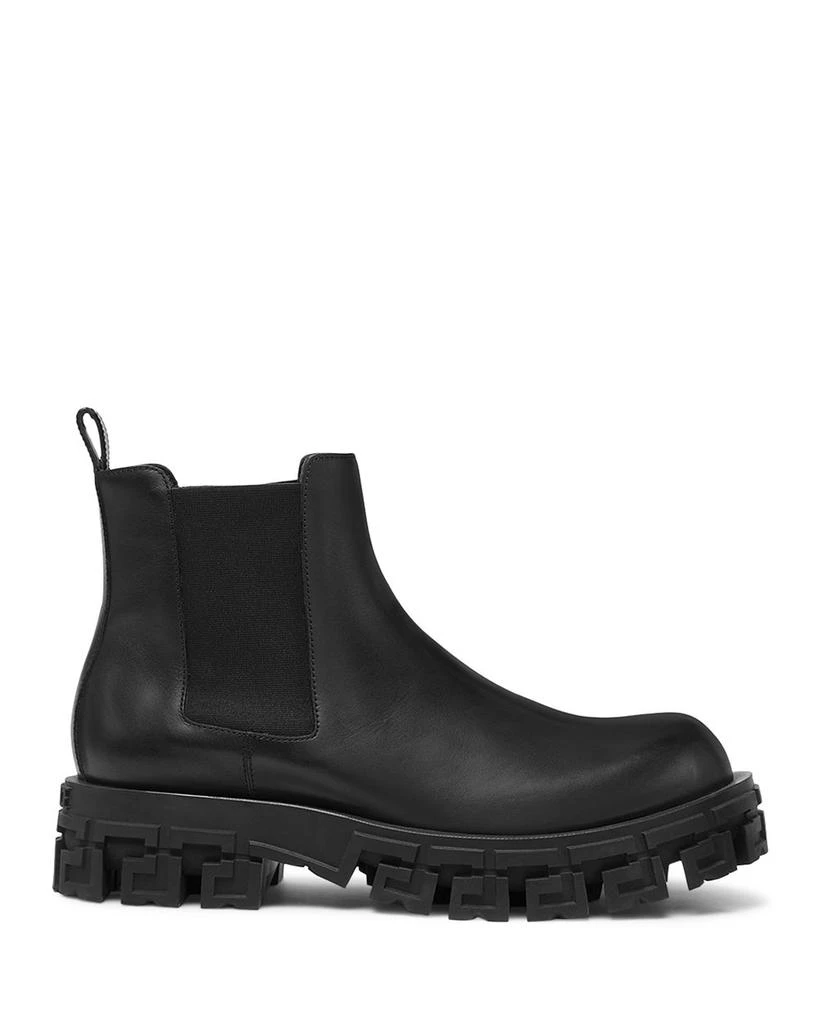 商品Versace|Men's Greca Pull On Lug Sole Chelsea Boots,价格¥4353,第1张图片