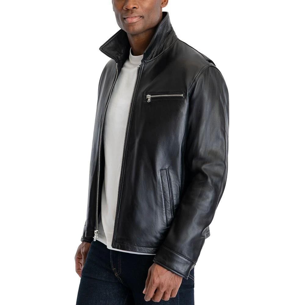 商品Michael Kors|Men's James Dean Leather Jacket, Created for Macy's,价格¥2685,第4张图片详细描述