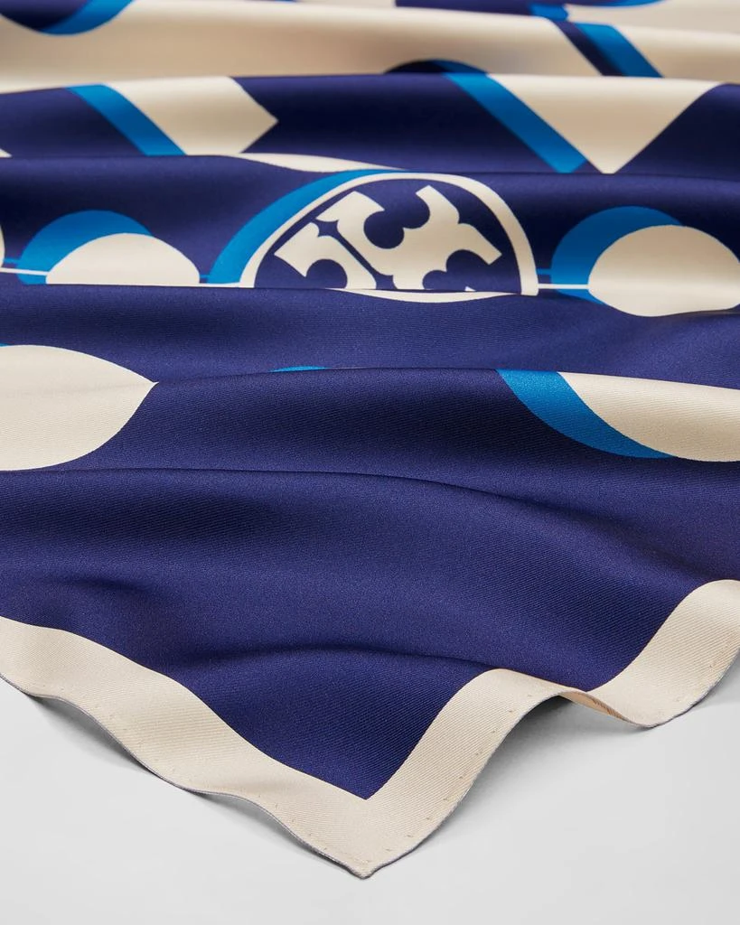 商品Tory Burch|T Monogram Double-Sided Twill Scarf,价格¥2072,第3张图片详细描述