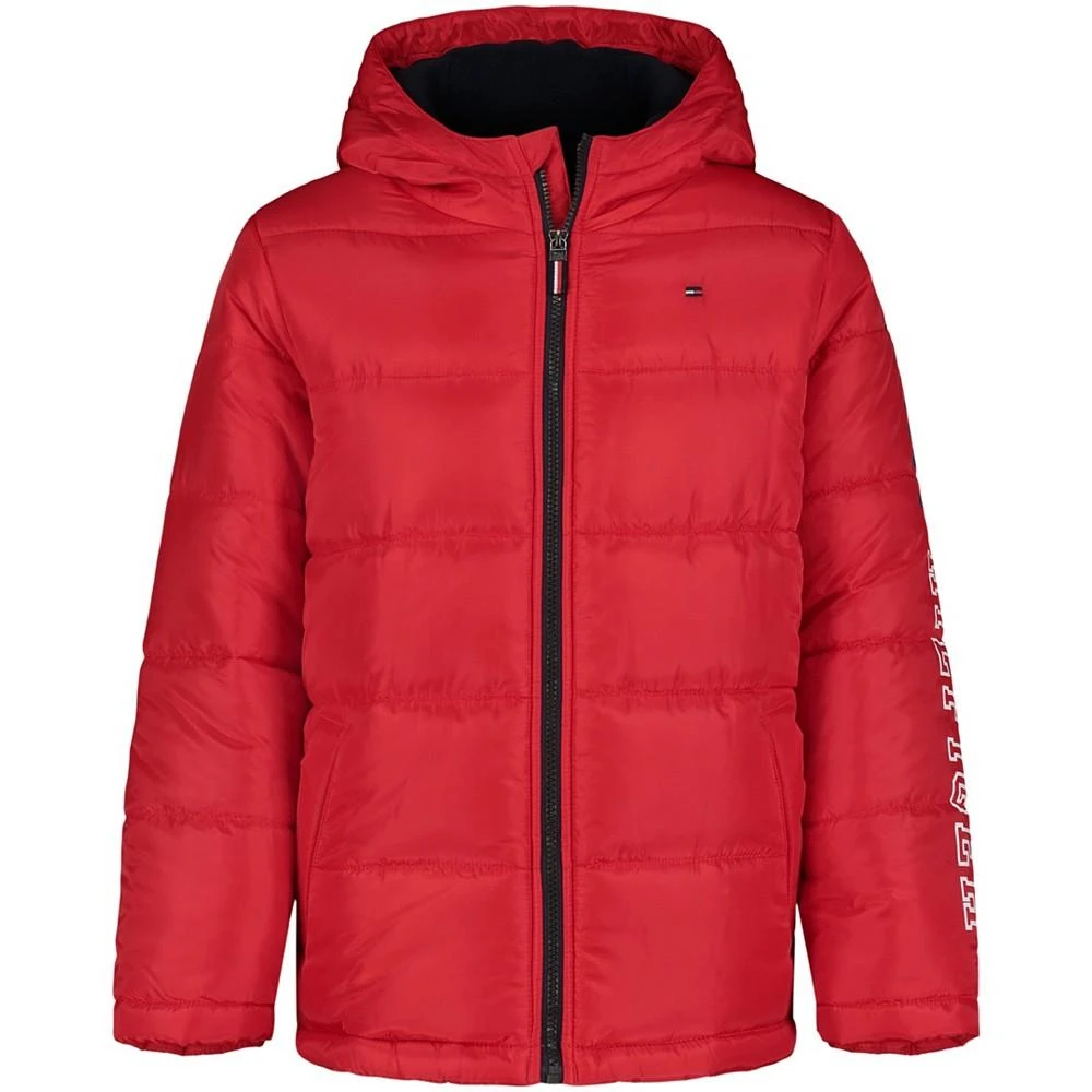 商品Tommy Hilfiger|Big Boys Logo Hem Puffer Coat,价格¥329,第1张图片