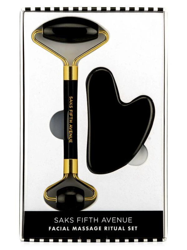 商品Saks Fifth Avenue|The Essential Facial Ritual 2-Piece Gua Sha & Roller Set,价格¥119,第2张图片详细描述