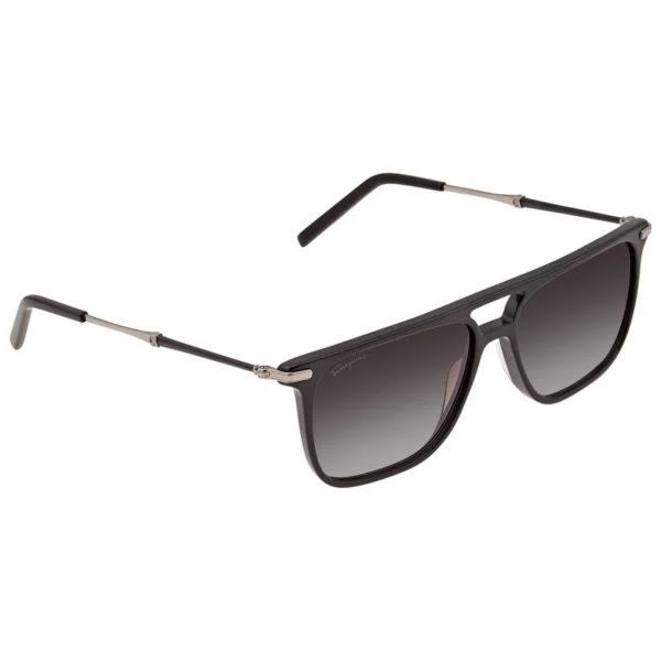 商品Salvatore Ferragamo|Sf966s-001-57 Rectangular Men's Sunglasses,价格¥1099,第1张图片