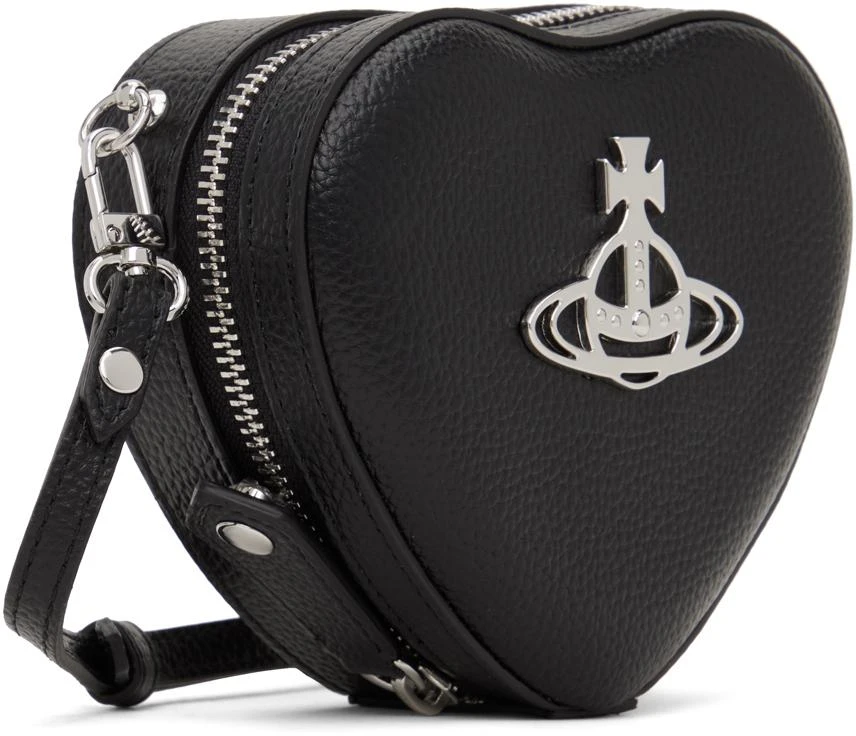 商品Vivienne Westwood|Black Mini Louise Heart Crossbody Bag,价格¥4346,第2张图片详细描述