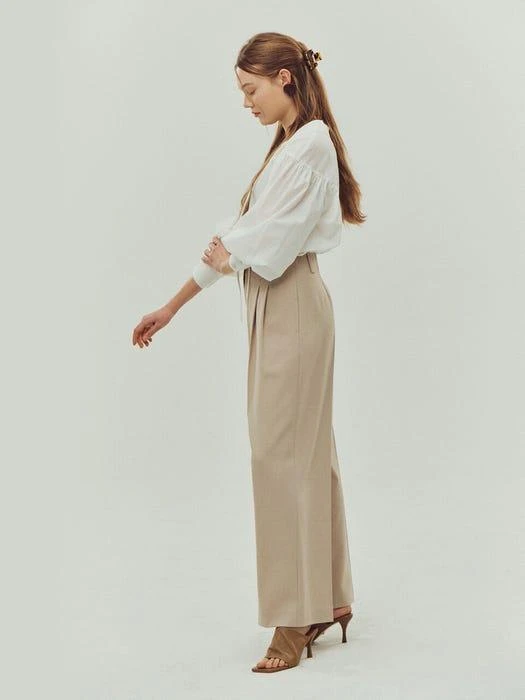 商品NUVO.10|Pin Tuck Wide Pants,价格¥933,第3张图片详细描述